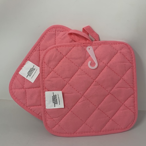 New! Valentine's "Be Mine" Bicycle Hearts Kitchen 2 Pot Holders Set Baking - Picture 11 of 16